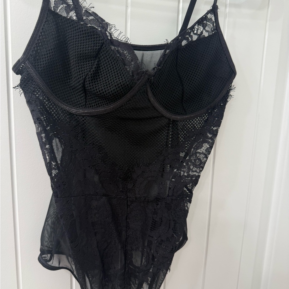 Sexy Black Lace Bodysuit